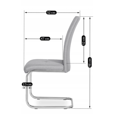 Обідній стілець Mebel Elit SCOT Сірий - 5 Обідній стілець Mebel Elit SCOT Сірий ME.SCOT/P/T/K фото - 5