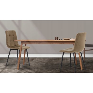 Обідній стілець Chomik Welur Коричневий FAT2944 фото - 4