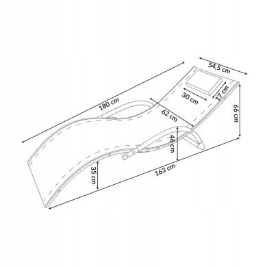 Шезлонг Kontrast SWING Серый - 9 Шезлонг Kontrast SWING Серый 5.10.14188 фото - 9