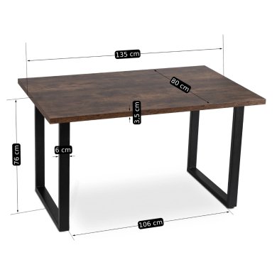 Обеденный стол Mebel Elit GLOS Дуб рустик ME.GLOS/DRU/S фото - 9