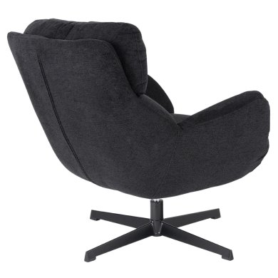 Крісло м'яке поворотне Mebel Elit REAL Чорний ME.REAL/CZ/CZ/T/FW фото - 3