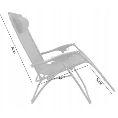 Складной шезлонг Garden Line LEZ9962 Черный - 8 Складной шезлонг Garden Line LEZ9962 Черный LEZ9962 фото - 8