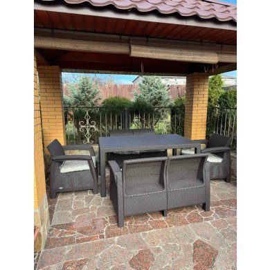 Комплект садовой мебели Keter CORFU FIESTA Коричневый 258945 фото - 11