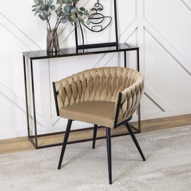 Обеденный стул Mebel Elit EMPOLI Welur Бежевый - 5 Обеденный стул Mebel Elit EMPOLI Welur Бежевый ME.EMPOLI/BZ/V/K фото - 5