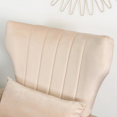 Кресло мягкое Mebel Elit DIANA Welur Бежевый ME.DIANA/BZ/ZL/V/FW фото - 10