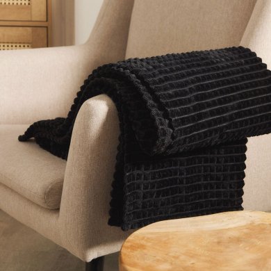 Плед Homla GOFER 150x200 см Чорний 210078 фото - 6