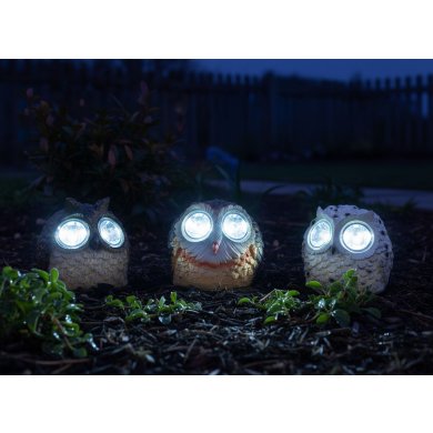 Декоративний світильник на сонячній батареї Garden Line SOWA Різнокольоровий SOL0043 фото - 6