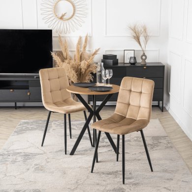 Обеденный стол Mebel Elit LAUREN 60 см Дуб золотой ME.LAUREN/D/CZ/S60 фото - 4