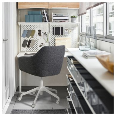 IKEA Офисные кресла TOSSBERG/LANGFJALL Серый (ИКЕА ТОССБЕРГ/ЛАНГФЬЯЛЛ) 39513122 фото - 3