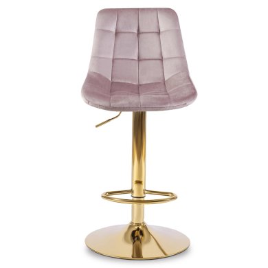 Барний стілець Mebel Elit ARCOS Welur Рожевий ME.ARCOS/R/ZL/V/H фото - 2