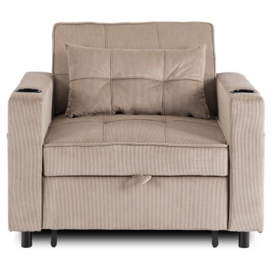 Кресло мягкое раскладное Mebel Elit SOLOR Velvet Бежевый ME.SOLOR/BZ/CZ/SZTR/FW фото - 2