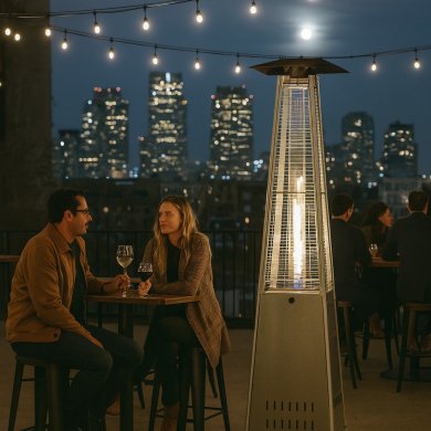 Уличный газовый обогреватель Garden Line 227 см 5000-13000 Вт Серебристый GAZ6363 фото - 5