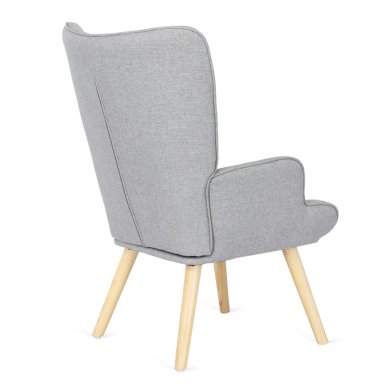 Крісло м'яке з підставкою Mebel Elit LOZANO 2 Сірий ME.LOZANO2/P/DK/T/FW фото - 3