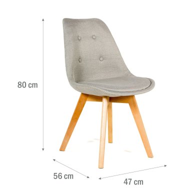 Обідній стілець Meven DUVAL Сірий MV-8315-DUVAL фото - 5