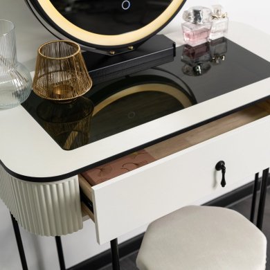 Туалетний стіл з пуфом Mebel Elit EMPORIA MINI Білий ME.EMPORIAMINI/B/CZ/B фото - 6