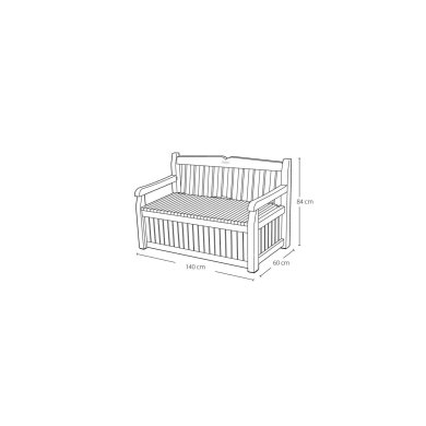 Садова лава з ящиком Keter EDEN Бежевий - 5 Садова лава з ящиком Keter EDEN Бежевий 230398 фото - 5