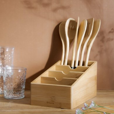 Органайзер Homla BAMBOO 15x25x26 см | Дерево - 7 Органайзер Homla BAMBOO 15x25x26 см | Дерево 163012 фото - 7