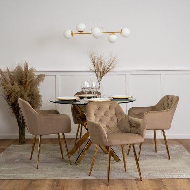 Обеденный стул Mebel Elit RAYA Бежевый - 5 Обеденный стул Mebel Elit RAYA Бежевый ME.RAYA/BZ/ZL/V/K фото - 5