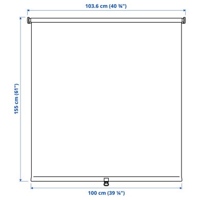 IKEA Рулонная штора FONSTERBLAD 100х155 см Бежевый (ИКЕА ФОНСТЕРБЛАД) 10538444 фото - 8