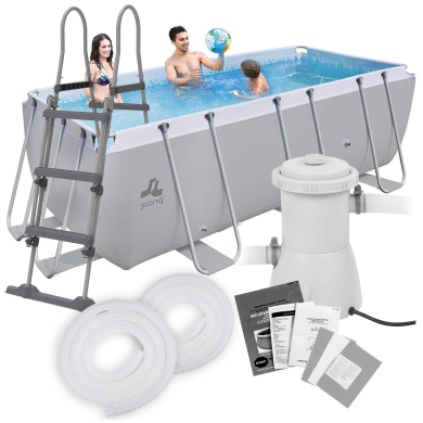 Каркасный бассейн Corciano AVENLI JILONG 400x207x122 см Серый 5901721055193