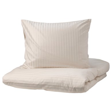 IKEA Комплект постільної білизни NATTJASMIN 200х200 см Бежевий (ИКЕА NATTJASMIN) 10442601