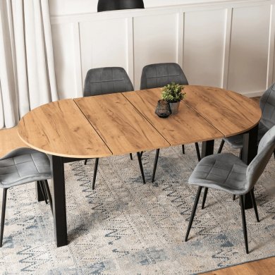 Раскладной обеденный стол Mebel Elit JAMES Дуб крафт W.JAMES/DC/CZ/S фото - 9