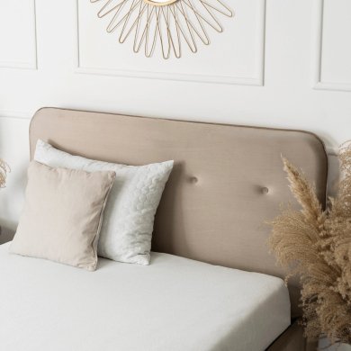 Кровать Mebel Elit DENNIS Welur 120x200 см Бежевый ME.DENNIS/120/BZ/V/LOZ фото - 5