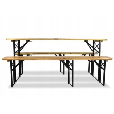 Комплект складаних садових меблів Garden Line WOOD Дерево - 2 Комплект складаних садових меблів Garden Line WOOD Дерево MEB2745 фото - 2