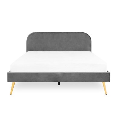 Кровать Homla VENLO Welur 140x200 см | Серый - 2 Кровать Homla VENLO Welur 140x200 см | Серый 160267 фото - 2