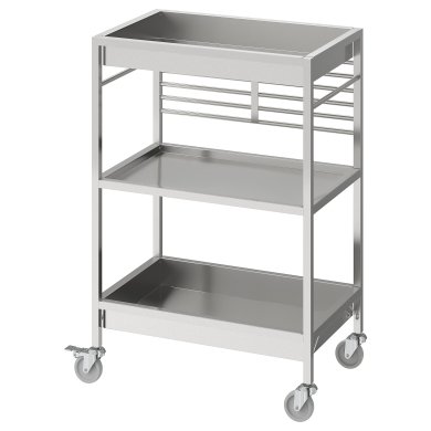 IKEA Столик с колесами KUNGSFORS (ИКЕА КУНГСФОРС) 80334924