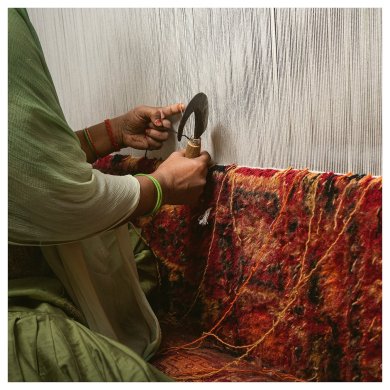 IKEA Ковер VIMPELGRAS 170x240 см Красный (ИКЕА ВЫМПЕЛГРАС) 90588703 фото - 5