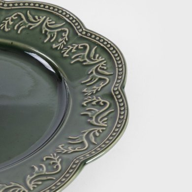 Обеденная тарелка Homla SALTIS 27 см Зеленый 230832 фото - 4