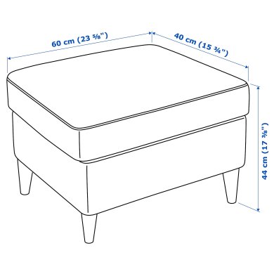 Підставка для ніг STRANDMON Жовтий - 5 IKEA Підставка для ніг STRANDMON Жовтий (ИКЕА СТРАНДМОН) 20300432 фото - 5