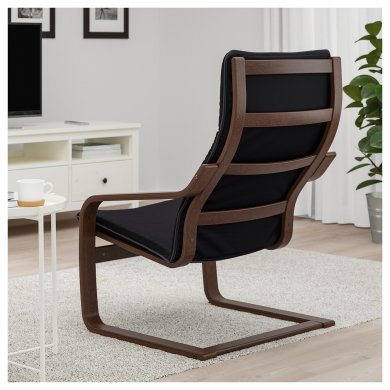 IKEA Крісло-качалка POANG Чоринй (ИКЕА ПОАНГ) 59240833 фото - 8