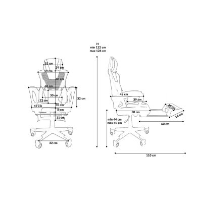 Геймерське крісло Kontrast KG100 Синій - 13 Геймерське крісло Kontrast KG100 Синій 5.90.20221 фото - 13