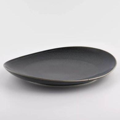 Тарілка для сніданку Duka Time Black 22x19 см | Графіт 1218960 фото - 3