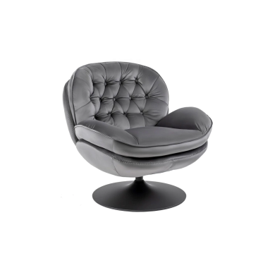 Кресло мягкое поворотное с подставкой Mebel Elit FIONA Серый ME.FIONA/P/V/FW фото - 4