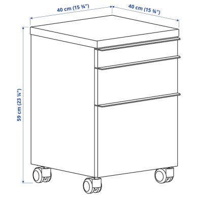 IKEA Тумба нічна BESTA BURS (ИКЕА БЕСТА БУРС) 40284030 фото - 2