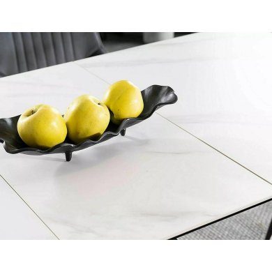 Раскладной обеденный стол Signal WESTIN SC Ceramic Marmur Белый WESTINSCB120 фото - 4