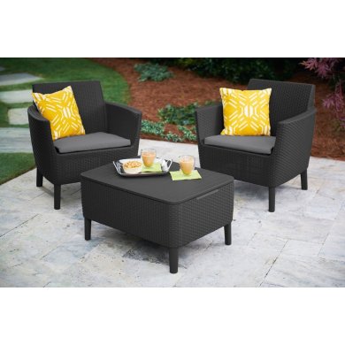 Комплект садових крісел Keter SALEMO 2 шт  Графіт 244098 фото - 4