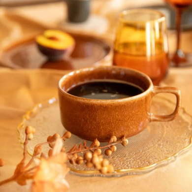 Кружка Homla MYSTIC 360 мл Бурштиновий - 5 Кружка Homla MYSTIC 360 мл Бурштиновий 218738 фото - 5