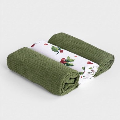 Набор кухонных полотенец Homla HOLLY 45x65 см 3 шт Разноцветный Набор кухонных полотенец Homla HOLLY 45x65 см 3 шт Разноцветный 236276