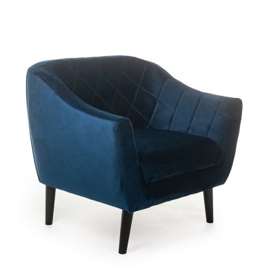 IKEA Крісло Pooffe Mariette Velvet 1 | Синій pooffemariette/bluvel86