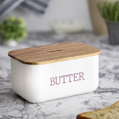 Масленка Homla AVILA 15x10x7 см Белый 224182 фото - 5