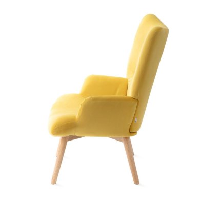 Кресло мягкое Homla MOSS Welur Желтый - 3 Кресло мягкое Homla MOSS Welur Желтый 157217 фото - 3