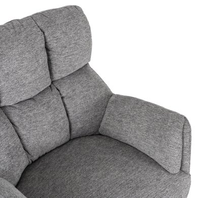 Крісло м'яке поворотне Mebel Elit REAL Сірий ME.REAL/P/CZ/T/FW фото - 6