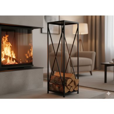 Дровница Garden Line 34x34x111 см Черный KOM5875 фото - 5