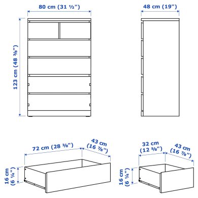 IKEA Комод MALM (ИКЕА МАЛЬМ) 60403602 фото - 18