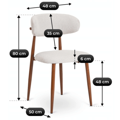 Обеденный стул Mebel Elit FLAVIO Серый ME.FLAVIO/P/O/T/K фото - 7