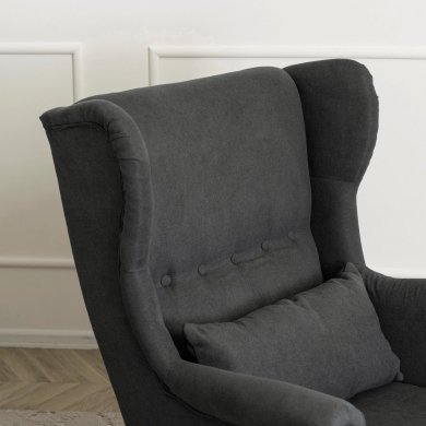 Кресло мягкое с пуфом Mebel Elit EVAN 2 Темно-серый - 10 Кресло мягкое с пуфом Mebel Elit EVAN 2 Темно-серый ME.EVAN2/CP/CZ/T/FWPD фото - 10